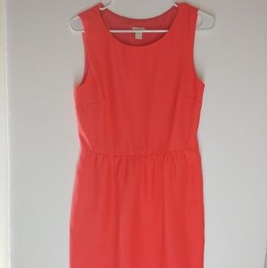 Coral J. Crew dress